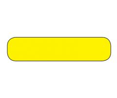 Blank Rectangle Labels, 1?" x ?", High Visibility Yellow