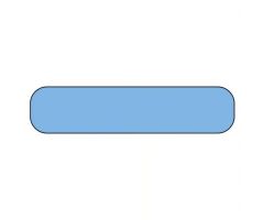 Blank Rectangle Labels, 1⅝ x ⅜, Blue