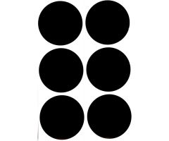 1 Inch Color Dots-Roll Form-Black