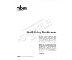 Milcom Health History Questionnaire