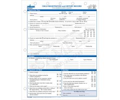 Milcom Child Registration and History Record 