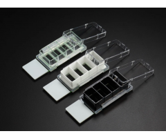 Nest Cell Culture Chamber Slides, 1 well w/glass slide, Black, 9.40 cm2, 2.5-5.5ml, 6/pk, 12/cs