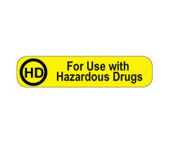 For Use with Hazardous Drugs Labels