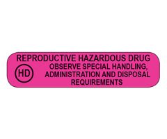 Reproductive Hazardous Drug Labels