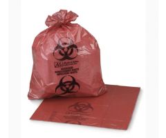 Biohazard Waste Bag Medegen Medical Products 40 - 45 gal. Red HDPE 40 X 48 Inch
