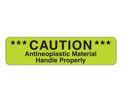 Caution Antineoplastic Material Labels