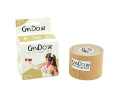 CanDo kinesiology tape, 2" x 16.5 ft, beige, case of 10