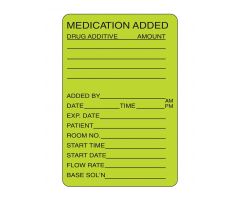 Medication Added Labels 2-3/4"H x 1-3/4"W