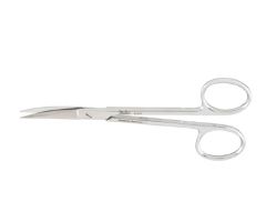 Plastic Surgery Scissors Miltex Wagner 4-3/4 Inch Length OR Grade German Stainless Steel NonSterile Finger Ring Handle Curved Blade Sharp Tip / Sharp Tip 250148