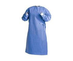 Non-Reinforced Surgical Gown with Towel Astound® Large Blue Sterile AAMI Level 3 Disposable