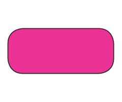 Blank Rectangle Labels, ?" x ?", High Visibility Pink