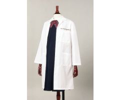 Lab Coat White Size 6 Knee Length Reusable