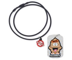 AllerMates Tree Nut Allergy Dog Tag w/Necklace Cord
