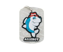 AllerMates Dog Tags Detective Fin Fish Allergy

