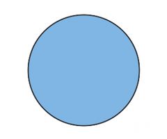 Blank Circle Labels, ", Blue