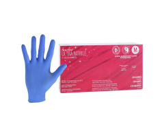 Gloves Exam StarMed Ultra Powder-Free Nitrile 9.5 in Medium Violet Blue 250/Bx, 10 BX/CA, 2610306BX