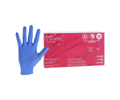 Gloves Exam StarMed Ultra Powder-Free Nitrile 9.5 in Medium Violet Blue 250/Bx, 10 BX/CA, 2610306CA