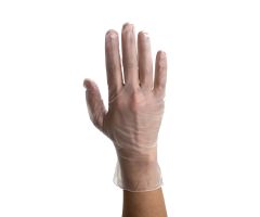 Safe-Touch Vinyl Exam Gloves, X-Large, Powder-Free, Clear, 10/100/cs