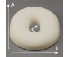 Donut Seat Cushion 12 W X 14-1/2 D X 2-1/2 Inch Foam