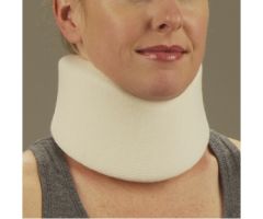 Cervical Collar DeRoyal Low Contoured / Medium Density Adult Small One-Piece 4 Inch Height 18 Inch Length