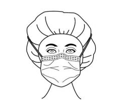 Surgical Mask Fog Shield  Anti-fog Tape Pleated Tie Closure One Size Fits Most Green Diamond NonSterile Not Rated Adult