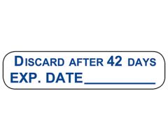 Discard After 42 Days Labels