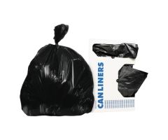 Trash Bag Heritage 45 gal. Black Reprocessed Resin 2.00 Mil. 40 X 46 Inch Flat Pack