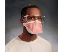Particulate Respirator / Surgical Mask FluidShield Medical N95 Flat Fold Elastic Strap One Size Fits Most Orange NonSterile ASTM Level 3 Adult