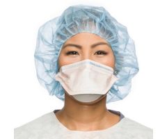 Particulate Respirator / Surgical Mask FluidShield Medical N95 Flat Fold Elastic Strap Small Orange NonSterile ASTM Level 3 Adult