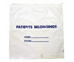 Patient Belongings Bag 20 X 20 Inch Polyethylene Drawstring Closure White