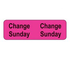 Tube Change Labels/Sunday