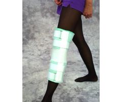 Knee Immobilizer One Size Fits Most Hook and Loop Closure 16 Inch Length Left or Right Knee