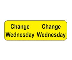 Tube Change Labels/Wednesday