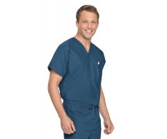 Scrub Shirt Medium Royal Blue 2 Pockets Short Sleeves Unisex