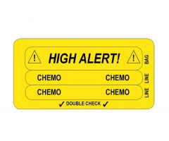 IV Line Tracing Piggyback Labels, Chemo