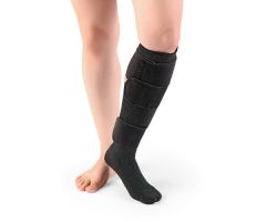 SIGVARIS 1403-UC Compreflex Lite Below Knee w/ Socks-Large Tall-BLK