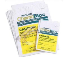 Chemo Drug Transport Bag ChemoPlus 6 X 9 Inch Clear / Yellow Zip Closure