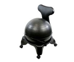 CanDo plastic mobile ball chair with back w/o arms, adult, 50 cm ball