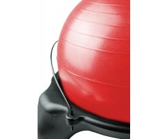 CanDo plastic exercise ball stool/trainer with locking casters, RED ball