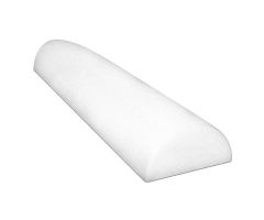 CanDo half-round foam roller, 6 x 36", white, case of 24
