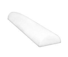 CanDo half-round foam roller, 4 x 36", white