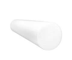 CanDo round foam roller, 6 x 30", white