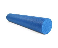 CanDo round foam roller, 6 x 36", blue