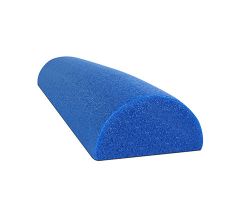CanDo half-round foam roller, 6 x 36", blue