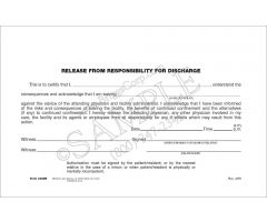 Release from Responsibility for Discharge Form