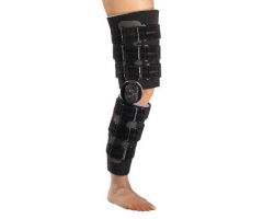 Knee Immobilizer KneeRANGER II Universal Long Hook and Loop Closure Up to 32 Inch Knee Circumference 26 Inch Length Left or Right Knee