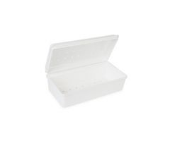 Hinged Top Non-Perforated Tray 10L X 5W X 3.25H In