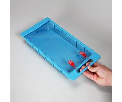 Clear Slide-In Lid Only for HCL One-Third Size Colored Crash Cart Boxes 