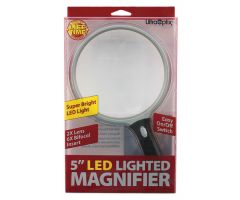 Magnifier Lighted LED 5" Round