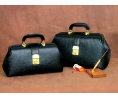 Intern/Student Physician Bag 14" Black Leather